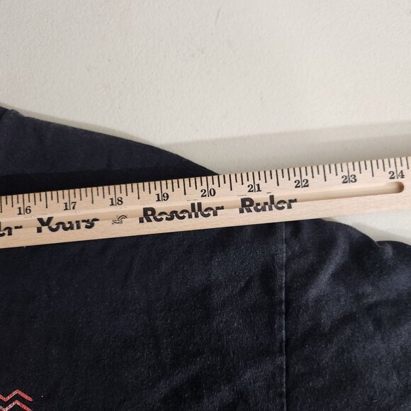 Hombre Manufacturing Co T-Shirt Zigzag Bold H Graphic Design XL Black - Picture 9 of 9